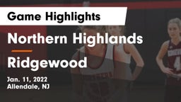Northern Highlands  vs Ridgewood  Game Highlights - Jan. 11, 2022