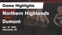 Northern Highlands  vs Dumont  Game Highlights - Jan. 27, 2022
