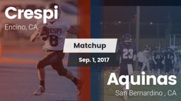 Matchup: Crespi  vs. Aquinas   2017