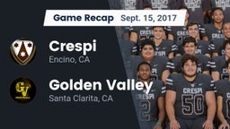 Recap: Crespi  vs. Golden Valley  2017