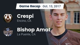 Recap: Crespi  vs. Bishop Amat  2017