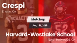 Matchup: Crespi  vs. Harvard-Westlake School 2018