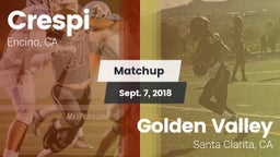 Matchup: Crespi  vs. Golden Valley  2018