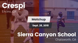 Matchup: Crespi  vs. Sierra Canyon School 2018