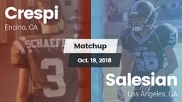 Matchup: Crespi  vs. Salesian  2018