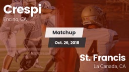 Matchup: Crespi  vs. St. Francis  2018