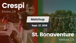 Matchup: Crespi  vs. St. Bonaventure  2019