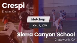 Matchup: Crespi  vs. Sierra Canyon School 2019