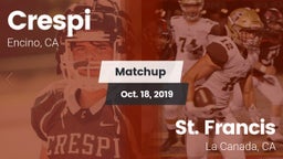 Matchup: Crespi  vs. St. Francis  2019
