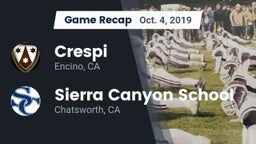 Recap: Crespi  vs. Sierra Canyon School 2019
