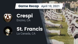 Recap: Crespi  vs. St. Francis  2021