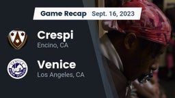 Recap: Crespi  vs. Venice  2023