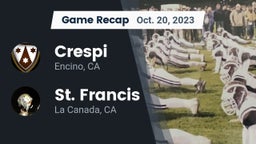 Recap: Crespi  vs. St. Francis  2023