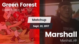 Matchup: Green Forest High vs. Marshall  2017