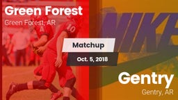 Matchup: Green Forest High vs. Gentry  2018