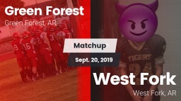 Matchup: Green Forest High vs. West Fork  2019