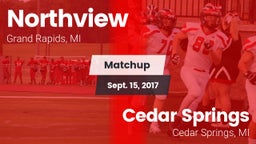 Matchup: Northview vs. Cedar Springs  2017