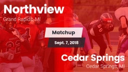 Matchup: Northview vs. Cedar Springs  2018