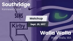 Matchup: Southridge High vs. Walla Walla  2017