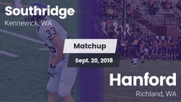 Matchup: Southridge High vs. Hanford  2018