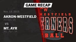 Recap: Akron-Westfield  vs. Mt. Ayr  2015