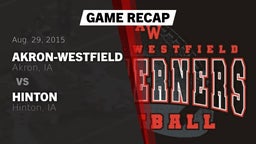 Recap: Akron-Westfield  vs. Hinton  2015