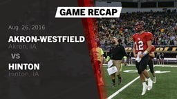 Recap: Akron-Westfield  vs. Hinton  2016
