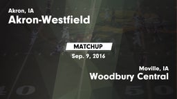 Matchup: Akron-Westfield vs. Woodbury Central  2016