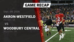Recap: Akron-Westfield  vs. Woodbury Central  2016
