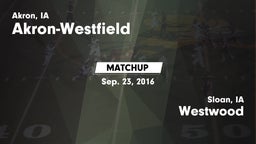 Matchup: Akron-Westfield vs. Westwood  2016