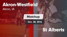 Matchup: Akron-Westfield vs. St Alberts 2016