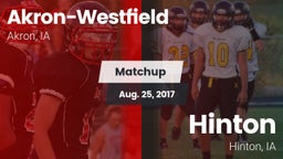 Matchup: Akron-Westfield vs. Hinton  2017