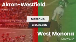 Matchup: Akron-Westfield vs. West Monona  2017