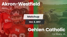 Matchup: Akron-Westfield vs. Gehlen Catholic  2017