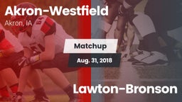 Matchup: Akron-Westfield vs. Lawton-Bronson 2018