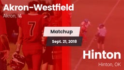 Matchup: Akron-Westfield vs. Hinton  2018