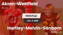 Matchup: Akron-Westfield vs. Hartley-Melvin-Sanborn  2018