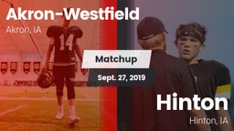 Matchup: Akron-Westfield vs. Hinton  2019