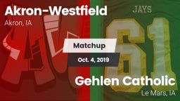Matchup: Akron-Westfield vs. Gehlen Catholic  2019