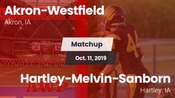 Matchup: Akron-Westfield vs. Hartley-Melvin-Sanborn  2019