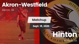 Matchup: Akron-Westfield vs. Hinton  2020