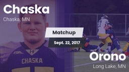 Matchup: Chaska  vs. Orono  2017