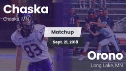 Matchup: Chaska  vs. Orono  2018