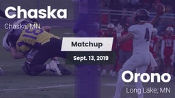 Matchup: Chaska  vs. Orono  2019