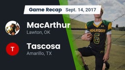 Recap: MacArthur  vs. Tascosa  2017