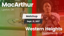 Matchup: MacArthur High vs. Western Heights  2017