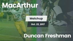 Matchup: MacArthur High vs. Duncan Freshman 2017