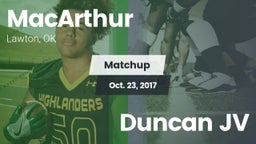 Matchup: MacArthur High vs. Duncan JV 2017