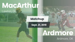 Matchup: MacArthur High vs. Ardmore  2018