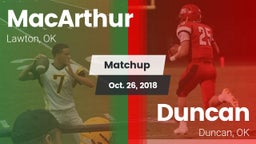 Matchup: MacArthur High vs. Duncan  2018